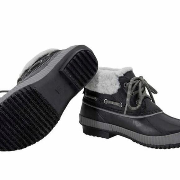 JSport Women's Short Duck Black Shoes Boot Ladies Size 10 NEW NIB - Picture 9 of 10